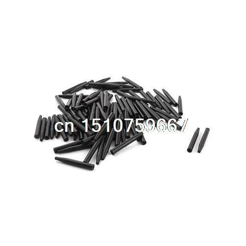 100Pcs 6x45mm Tapered Tip PCB Test Fixture Parts Plate POM Stand Holder Black