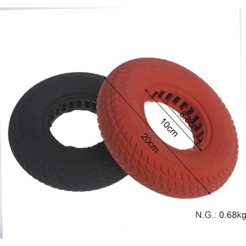 200 X 50 Electric Scooter Wheelchair Tire Solid Tyres for 8 Inch Skateboard/200*50 Shock Absorption and Explosion-proof Tire