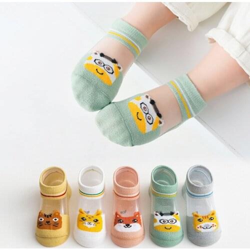 5Pairs/lot Toddler Baby Boy Socks Summer Mesh Thin Baby Socks For Girls Cotton Newborn Infant Baby Girl Socks For 1-12T