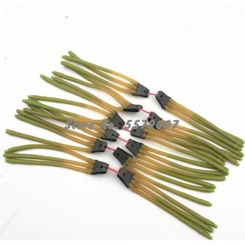 5pcs fishing rubber band shooting fish catapult slingshot high elasticity 2050 powerful slingshot rubber tube to catch fish