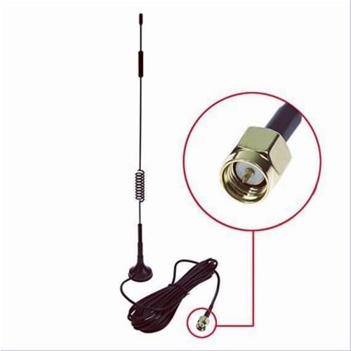7dbi 4G LTE Antenna SMA Male Right Angle 3M Cable with Magnetic Base for 3g 4G modem router