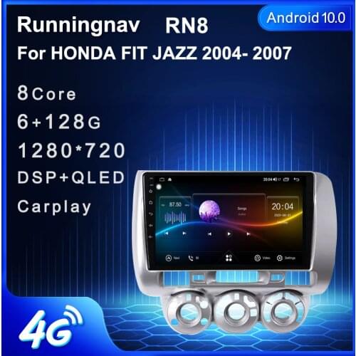 9" 4G LTE Android 10.1 For HONDA JAZZ City 2002-2004 2005 2006 2007 Right hand driving Multimedia Stereo Car Player GPS Radio