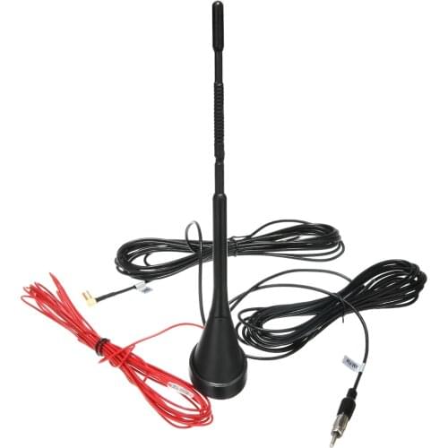 1set Top Roof Mount AM FM Radio Antenna Aerial Base Kit Active Amplified DAB + FM Radio Car Aerial Antenna Mast