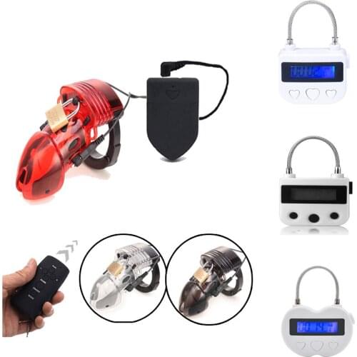 Wireless Electro Shock CB6000 Chastity Cage Ball Stretcher, Electric Shock Cock Cage ,Timer Lock Chastity Belt, Sex Toys For Men