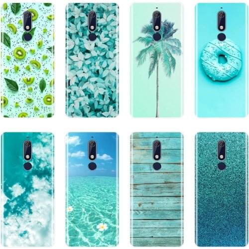 Case For Nokia 7.1 6.1 5.1 3.1 2.1 Silicone Soft Green Fruit Leaf Qcean Back Cover For Nokia 2.1 3.1 5.1 6.1 7.1 Plus Phone Case