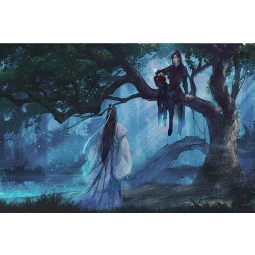 Diy Diamond Paintings Mo Dao Zu Shi Posters Anime Figure Diamond Mosaic Embroidery Full Round Cross Stitch Decor Room JX428