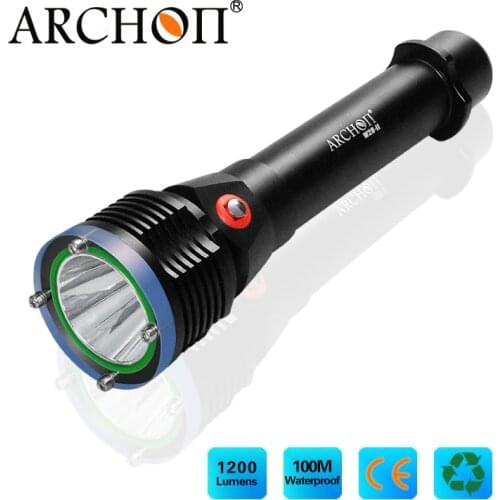 Diving flashlight ARCHON D22-II xm-l2 u2 led max 1200LM dive light 100 meters underwater diving torch