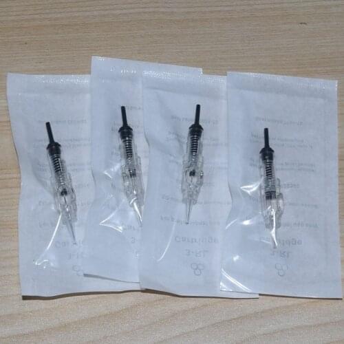 Microblading Cartridges 100pcs 3RL Easy Click Disposable semi-Permanent Makeup Cartridge Needles Tips For Eyebrow Lips