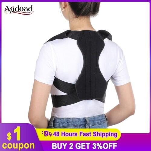 Back Posture Corrector Double steel Plate Support Shoulder Lumbar Waist Spine Brace Sitting Posture Back Support Unisex