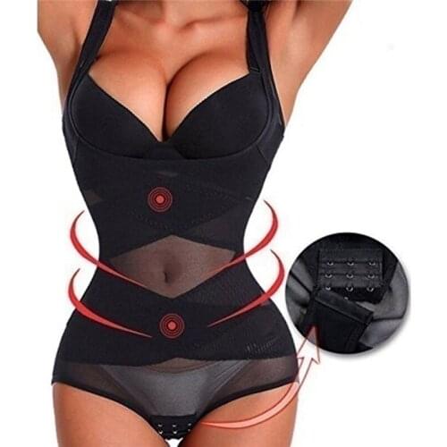 Sexy Shapewear Women Body Shaper Waist Trainer Tummy Control Modeling Underwear Breathable Slimming Corset Summer Ladies Reduce