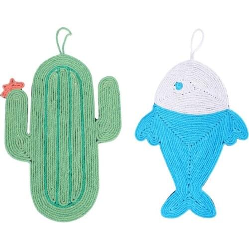 Cat Scratcher Mat Cat Anti-Slip Toy Natural Sisal Protecting Carpet Sofa Furniture Anti-Scratch for Cat Grinding Claws