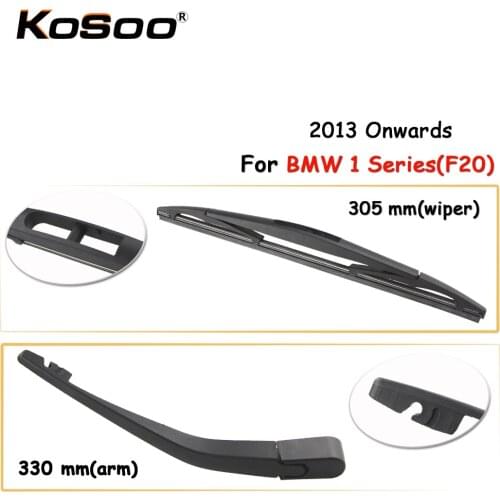 KOSOO Auto Rear Car Wiper Blade For BMW 1 Series(F20),305mm 2013 Onwards Rear Window Windshield Wiper Blades Arm,Car Accessories