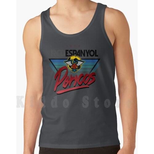 Pericos Espanyol Tank Tops Vest Sleeveless Barna Catalonia Catalunya Spanish Football Calcium Parakeet Parrots Budgies