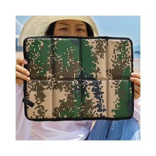 New Cloth Folding Camping Mat Portable Outdoor Waterproof Foam Sitting Pad Beach Mat Prevent Dirty Hiking Small Seat Pad