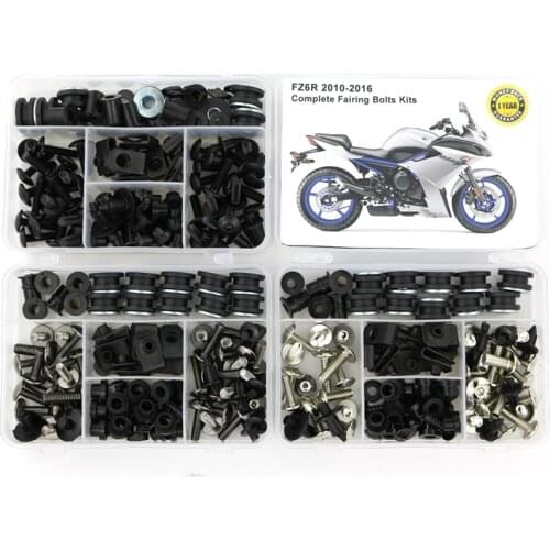 Fit For Yamaha FZ6R 2010 2011 2012 2013 2014 2015 2016 Motorcycle Complete Fairing Bolts Kit Speed Nut Side Cover Bolts Steel