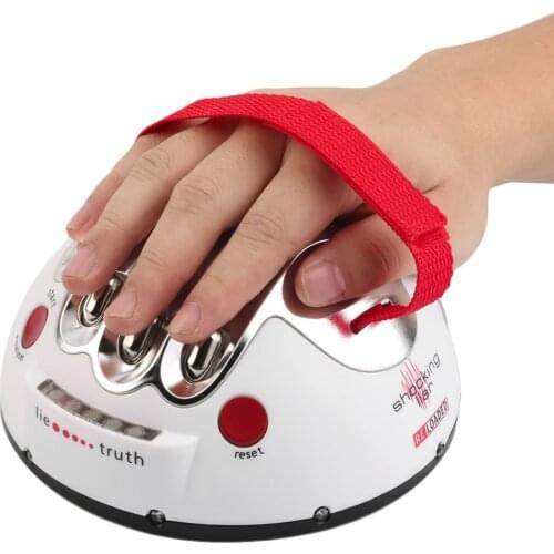 Polygraph Shocking Liar Micro Electric Shock Lie Detector Truth Game Toy High/low Shock Setting LEDs New Sale