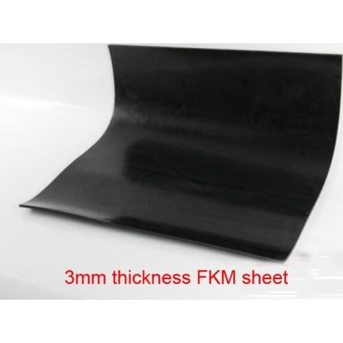 3mm FKM rubber plate FLUORINE SHEET Aflas Rubber Sheet FPM Viton sheet fluororubber Oil heat corrosion acid-base resistance