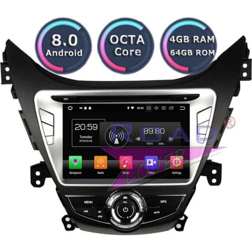 Roadlover Android 8.0 Car PC DVD Player Autoradio For Hyundai Elantra 2014 Stereo GPS Navigation Magnitol Double Din Octa Core