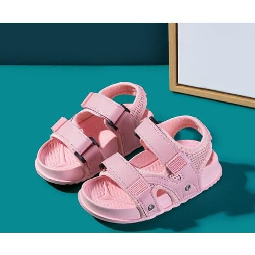 Childrens Sandals Summer New Fashion Boys Beach Shoes Magic Paste Non-slip Little Girls Casual Shoes Kids Sandals Girls