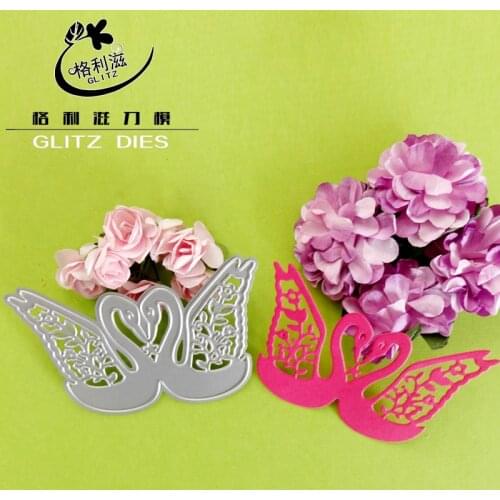 Kiss swan die cutts metal cutting dies stencils for DIY Scrapbooking/photo album Decorative Embossing DIY Paper Cards