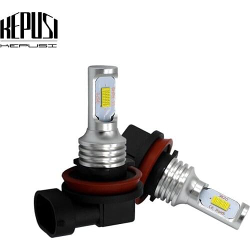 2x H8 H9 H11 Led Fog Light Bulb Auto Car Motor Truck Canbus Error Free LED Bulbs Driving Lights DRL Lamp 12V 24V for Cars White