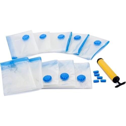 Vacuum Storage Bag Foldable Extra Large Compressed Bag Transparent Border Compressed Organizer Saving Space Seal Bags