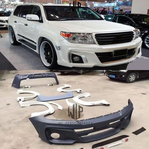 High Quality FRP Front rear bumper Wheel eyebrow Rear spolier For Toyota Rand Kurosawa Wide Car Body kit 12-15