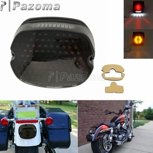 For Sportster Dyna FXDL Electra Glides Road King LED Tail Light For Harley Rear Brake Turn Signal License Plate Light Taillight