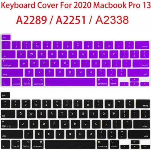 US style keyboard protector for 2020 Macbook Pro 13 A2289 A2251 A2338 keyboard skin Pro 16 A2141 silicone keyboard guard