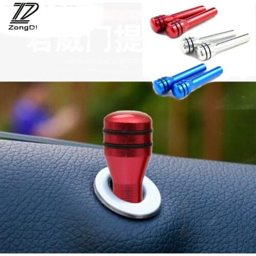 ZD 2Pc Automobiles For Volvo S60 V70 XC90 XC60 Subaru Forester Peugeot 307 206 308 407 Car Metal Door Pin Lock Knob Lift Covers