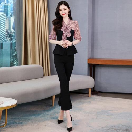 Womens Large Size Crop Top Wide Leg Pant Suits Summer 2021 New Fashion Loose And Slim Casual Blouses Two Piece Set Women Blazer