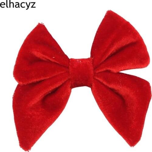 1PC New Velvet 3.5'' Hair Bow with/without Clip Women lassical Photography For Kids Hairclip Hairband Hair Accessories