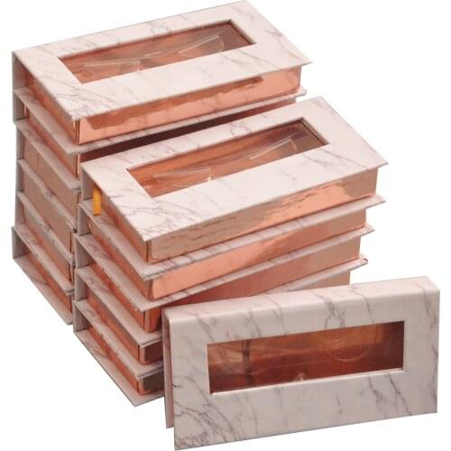 100/pack Wholesale false eyelash packaging box lash boxes package custom logo faux cils 25mm mink lashes strip case bulk vendors