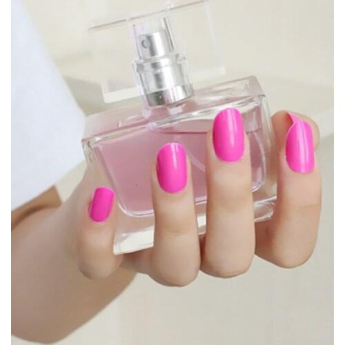 2020 24pcs Hot new design beautiful delicate oval candy cute fake nails rose N006 X