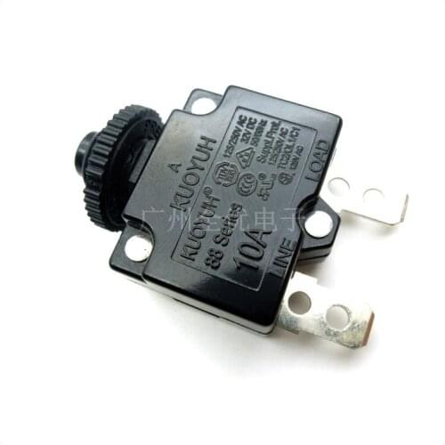 3Pcs Taiwan KUOYUH Overcurrent Protector Overload Switch 88 Series 10A