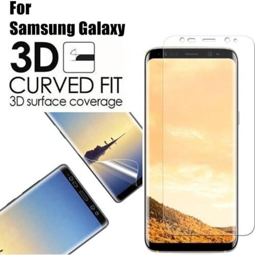 3D Curved Soft Screen Protector For Samsung Galaxy S8 S8 Plus Note 8 Protective Film For Samsung S9 S9 Plus Film (Not Glass)