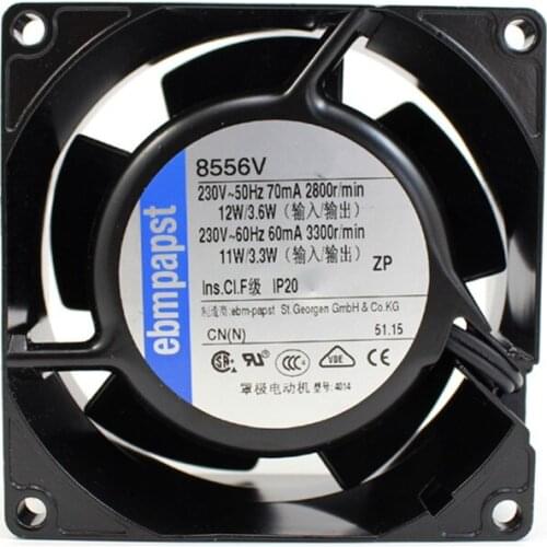 8556V 8038 230V 0.07A 11W all-metal high temperature resistant fan 6months Warranty
