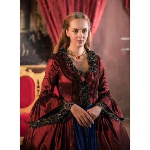 Cosplaydiy 18th Marie Antoinette Ball Gown Dress Rococo Colonial Georgian 18th Century Dress L320