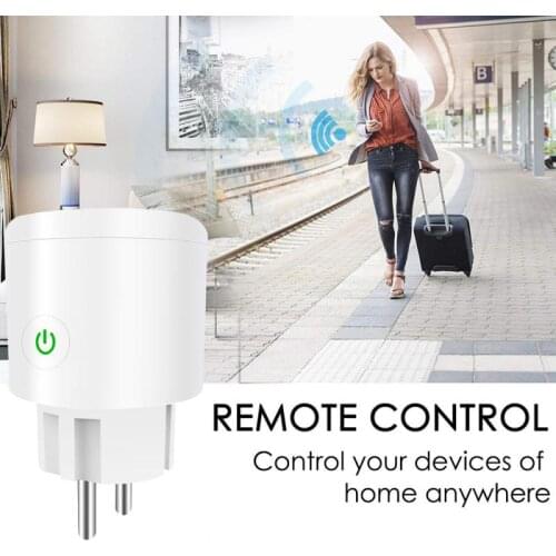 16A EU Smart Wifi Power Plug With Smart Home Wifi Wireless Socket Outlet Works With Alexa Google Home App