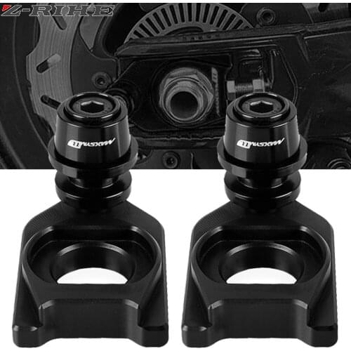 Motorcycle Chain Adjustment Block Swingarm Spools Rear Wheel Sliders Axle Stand Hook Set For SYM MAXSYM TL 500 TL500 2020-2021