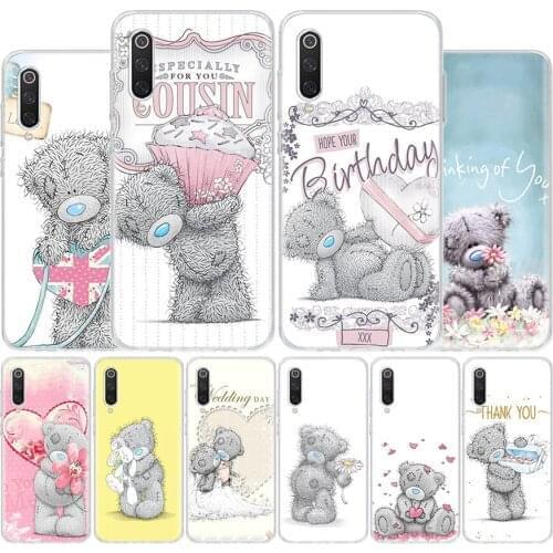 Teddy Me To You Bear Cover Phone Case For Xiaomi Redmi Note 10 9 9S 8T 8 7 6 5 9A 6A 7A 8A 9C K20 S2 Pro Luxury Soft Coque