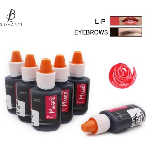 5 PCS Tattoo Ink For Lips Permanent Makeup Microblading Pigment Cosmetic Encre Tatouage Tattoo Ink Set Supplies Wholesale