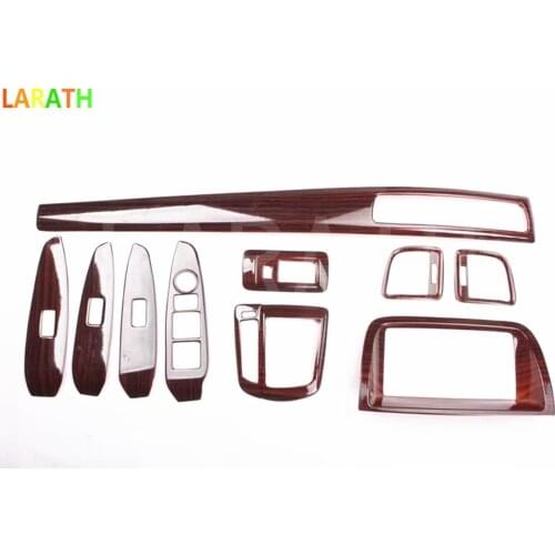 For Mazda CX-5 CX5 2014 2015 2016 Carbon Fiber Mahogany Classic Front Gear Shif Panel Frame Window Switch Handle Interior Parts