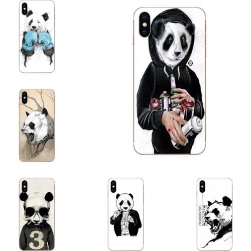 For Samsung Galaxy A01 A51 A71 Galaxy S20 Ultra S11 S11E S10 Plus Soft TPU Case Panda Cool Ultrathin