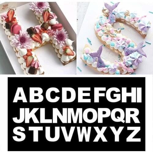 26 Letter Alphabet Shape Cake Mold Cake Decoration Mould Baking Accessorie DIY Decorating Tools For Birthday/Wedding 8/10/12Inch