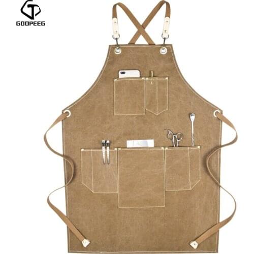 GOOPEEG Men's Aprons For The Kitchen