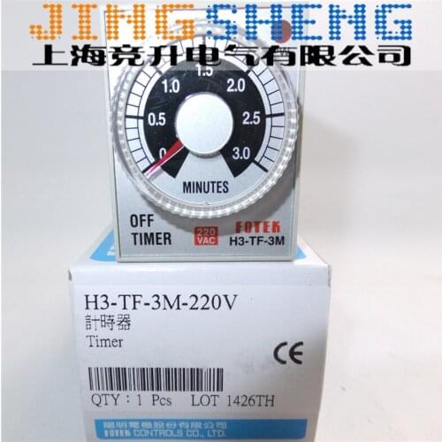H3-TF-3M-220V FOTEK Off Delay Timer New & Original H3-TF-3M