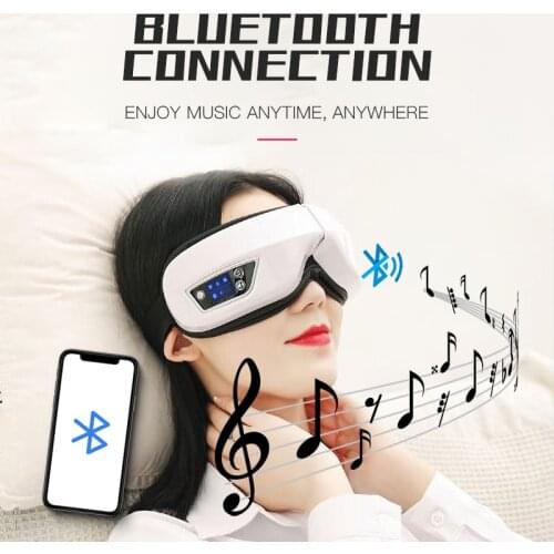 Bluetooth Eye Massager Vibration Electric Music Heating Eye Fatigue Relieve Tools Usb Rechargeable Eye Care Massage Device