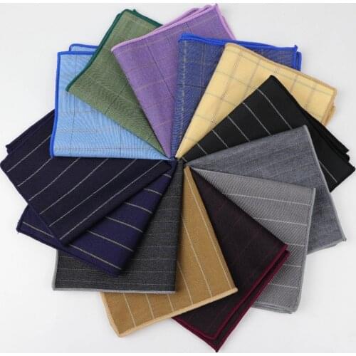New Style Handkerchief Scarves Vintage Fabric Of Business Suit Hankies Mens Pocket Square Handkerchiefs 23*23cm