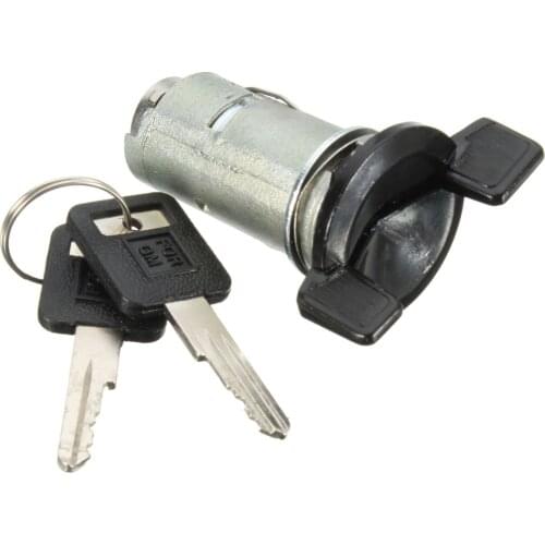 NEW Ignition Switch Cylinder Lock Bolt In + 2 Keys For Chevy /GMC for Jeep /Buick /Pontiac Plastic and Metal 701398 Silver